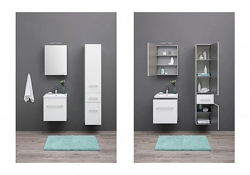 Тумба под умывальник подвесная Aquanet Порто 50 белый 00195729