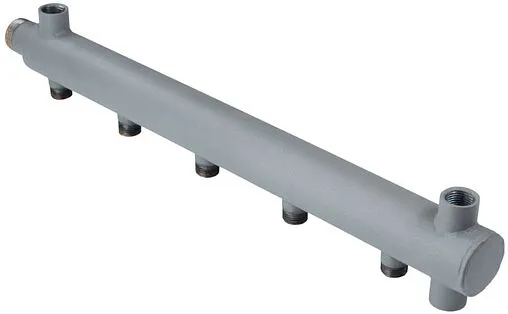 Коллектор распределительный концевой 6 отводов 1&quot;н x ½&quot;н Ду 50мм Valtec VTc.510.BS.SG50060406