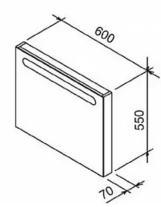 Зеркало с подсветкой Ravak Chrome 60 капучино X000000968 Зеркало с подсветкой Ravak Chrome 60 капучино X000000968, 2
