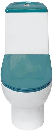 Унитаз-компакт Sanita Luxe Best Color Sea белый/бирюзовый WC.CC/Best/2-DM/TUR.G/S1