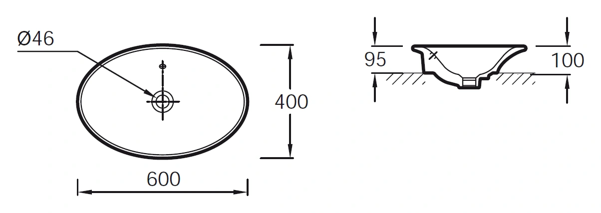 Раковина Jacob Delafon Presquile 60 белый E4439-00 Раковина Jacob Delafon Presquile 60 белый E4439-00