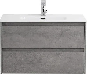 Тумба-умывальник подвесная BelBagno KRAFT 39 80 Cemento Grigio KRAFT 39-800/390-2C-SO-CG+BB800/390ETL Тумба-умывальник подвесная BelBagno KRAFT 39 80 Cemento Grigio KRAFT 39-800/390-2C-SO-CG+BB800/390ETL, 1