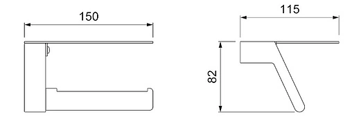 Держатель туалетной бумаги Timo Selene чёрный матовый 14043/03