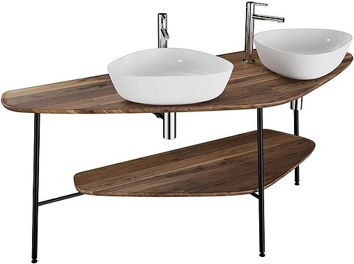 Консоль напольная VitrA Plural тёмный дуб 64043