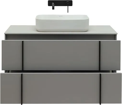 Тумба-умывальник подвесная Allen Brau Reality 100 платина 1.32007.PGM+