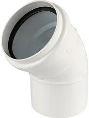 Колено для дымохода Ø 125мм ∠ 45° (PP) для конденсационных котлов Baxi KHG71409451-