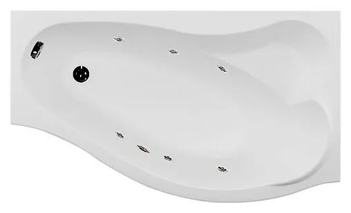 Ванна акриловая Aquanet Palma 170x100 R 00204023 Ванна акриловая Aquanet Palma 170x100 R 00204023