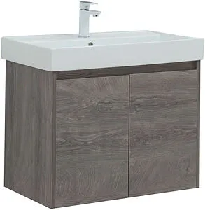 Тумба-умывальник Aquanet Nova Lite 75 дуб рошелье 00298851+00242338 Тумба-умывальник Aquanet Nova Lite 75 дуб рошелье 00298851+00242338, 1