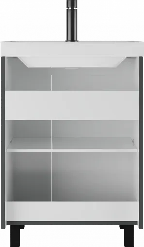 Тумба-умывальник напольная Домино Graffo 60 графит DGr2418T+4627173210164