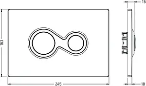 Комплект 5 в 1 ArtCeram Monet SET_Monet с кнопкой 701.000.71 хром глянцевый Комплект 5 в 1 ArtCeram Monet SET_Monet с кнопкой 701.000.71 хром глянцевый, 3