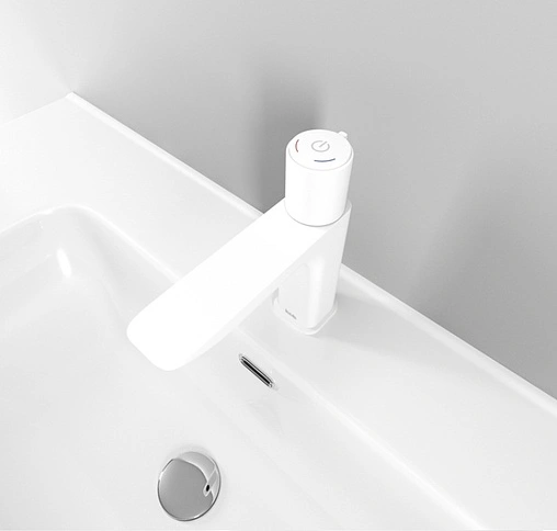 Смеситель для раковины IDDIS Slide белый матовый SLIWTBTi01