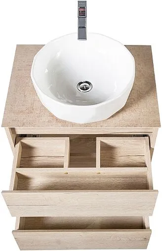 Тумба-умывальник подвесная BelBagno KRAFT 70 Rovere Galifax Bianco KRAFT-700-2C-SO-RGB+