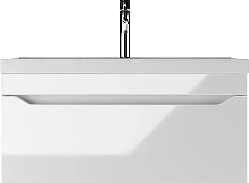 Тумба-умывальник подвесной Айсберг Ева 90 белый DA5904T+4670142930013