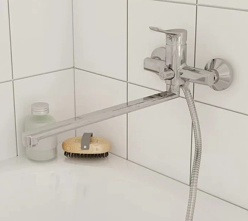 Смеситель для ванны с длинным изливом Milardo Amplex хром AMPSB02M10