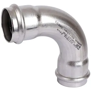 Уголок пресс двухраструбный 35мм угол 90° Sanha NiroSan 9002A 69002A35 Уголок пресс двухраструбный 35мм угол 90° Sanha NiroSan 9002A 69002A35, 1