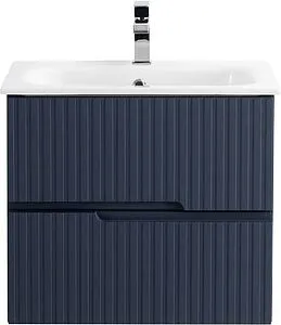 Тумба-умывальник подвесная Cezares Duet 60 Grafito DUET-600-2C-SO-GR-P+CZR-NAT-60-LVB Тумба-умывальник подвесная Cezares Duet 60 Grafito DUET-600-2C-SO-GR-P+CZR-NAT-60-LVB, 1