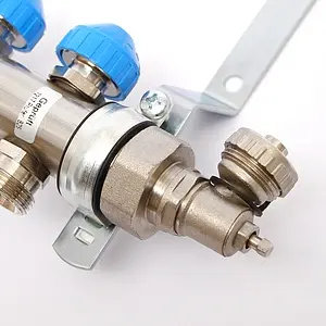 Группа коллекторная с расходомерами 10 отводов 1"н/н x ¾"ек Uni-fitt 455W4310 Группа коллекторная с расходомерами 10 отводов 1"н/н x ¾"ек Uni-fitt 455W4310, 5