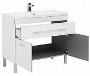 Тумба-умывальник напольная Aquanet Верона 100 белый 00182710+00158753 Тумба-умывальник напольная Aquanet Верона 100 белый 00182710+00158753, 4