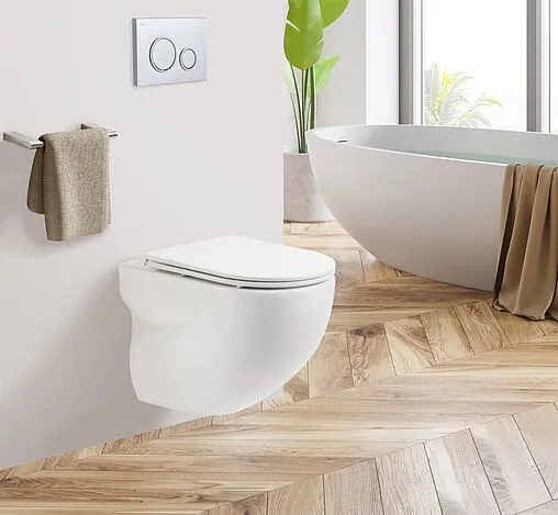 Унитаз подвесной безободковый BelBagno Onda белый BB066CHR