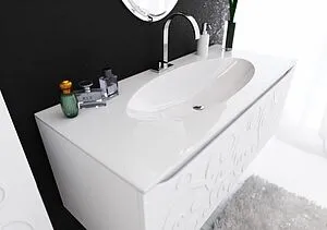 Тумба под умывальник подвесная Clarberg Elegance Т12м белый EL0112 Тумба под умывальник подвесная Clarberg Elegance Т12м белый EL0112, 5