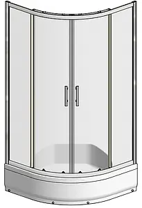 Душевое ограждение 900x900мм прозрачное стекло Roltechnik Proxima Line PXR2N/900 531-900R55N-00-02 Душевое ограждение 900x900мм прозрачное стекло Roltechnik Proxima Line PXR2N/900 531-900R55N-00-02, 3