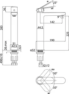 Смеситель для раковины BelBagno Ancora хром ANC-LMC-CRM Смеситель для раковины BelBagno Ancora хром ANC-LMC-CRM, 2