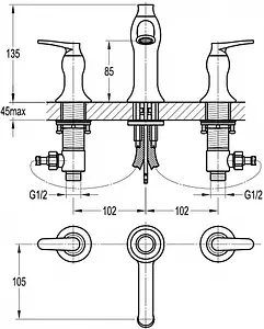 Смеситель для раковины Swedbe Terracotta 2550 Смеситель для раковины Swedbe Terracotta 2550, 2