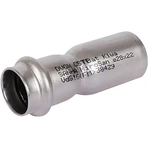 Муфта пресс редукционная однораструбная 28мм x 22мм Sanha NiroSan 9243 692432822, 1