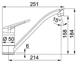 Смеситель для кухни Franke Novara Plus оникс 115.0470.661 Смеситель для кухни Franke Novara Plus оникс 115.0470.661, 2