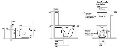 Бачок для унитаза Kerasan Tribeca черный матовый 378131