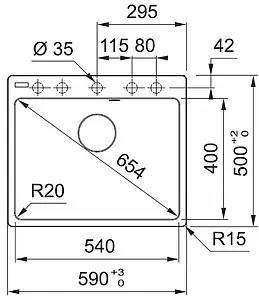 Мойка кухонная Franke Fragranite CNG 610/210-54 черный матовый 114.0639.663 Мойка кухонная Franke Fragranite CNG 610/210-54 черный матовый 114.0639.663, 2