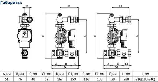 Узел насосно-смесительный с насосом ZOTA RING 25/60 Uni-fitt Solomix X 473R0800