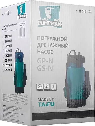Насос дренажный Q=7.9м³/ч H=5м Pumpman GS250N