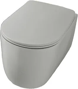 Унитаз подвесной безободковый Kerasan Nolita Tornado Grigio matt 531559, 1