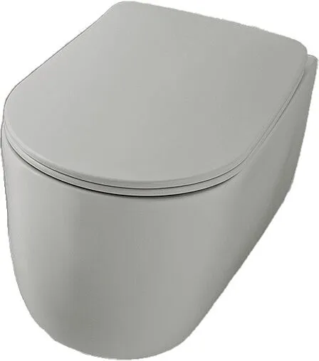 Унитаз подвесной безободковый Kerasan Nolita Tornado Grigio matt 531559