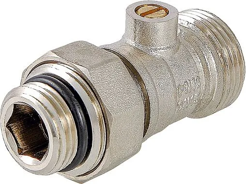 Вентиль для нижнего подключения запорный прямой ¾"ек x ¾"ек (½"н) Valtec VT.345R.N.05