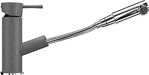 Смеситель для кухни с выдвижным изливом Ulgran тёмно-серый U-009-309 Смеситель для кухни с выдвижным изливом Ulgran тёмно-серый U-009-309, 1