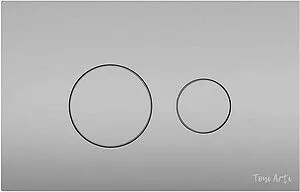 Клавиша смыва для унитаза Toni Arti Baglio TA-0080 хром матовый Клавиша смыва для унитаза Toni Arti Baglio TA-0080 хром матовый, 1