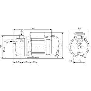 Насос поверхностный Wilo Jet WJ-203-X-DM 4212734 Насос поверхностный Wilo Jet WJ-203-X-DM 4212734, 2