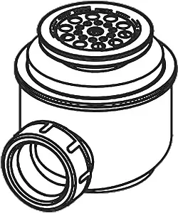 Сифон для душевого поддона AlcaPlast хром A46-50, 4