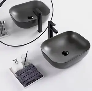 Раковина BelBagno 50 серый матовый BB1302-H311 Раковина BelBagno 50 серый матовый BB1302-H311, 3