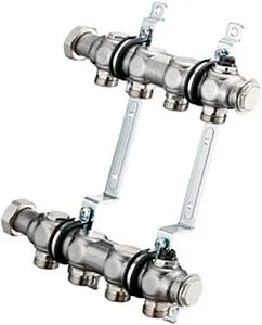 Группа коллекторная распределительная 4 отвода 1"нг x ¾"ек Oventrop Multidis SH 1407154 Группа коллекторная распределительная 4 отвода 1"нг x ¾"ек Oventrop Multidis SH 1407154, 1