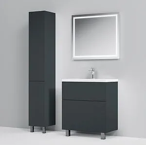 Тумба-умывальник напольная Am.Pm Gem 75 графит матовый M90FSX07522GM32+M90WCC0752WG, 5