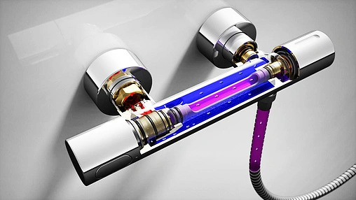 Душевая стойка с термостатом Grohe Grohtherm 3000 Cosmopolitan хром 34275000