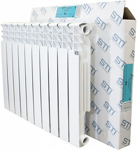 Радиатор алюминиевый 10 секций STI Classic 350/80 Радиатор алюминиевый 10 секций STI Classic 350/80