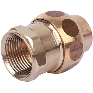 Американка пайка прямая переходная (коническое уплотнение) 22мм x ½"в Sanha 4340g 143402212 Американка пайка прямая переходная (коническое уплотнение) 22мм x ½"в Sanha 4340g 143402212, 1