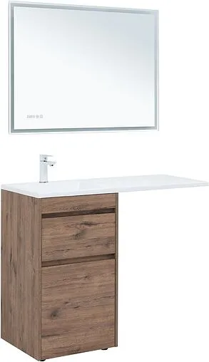 Тумба под умывальник напольная Aquanet Токио 48 дуб веллингтон 00333647