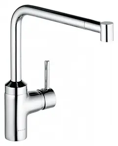 Смеситель для кухни с выдвижным изливом Kludi L-ine хром 428210577 Смеситель для кухни с выдвижным изливом Kludi L-ine хром 428210577, 1