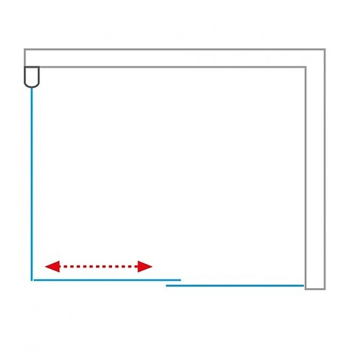 Боковая стенка 800мм прозрачное стекло Roltechnik Ambient Line AMB/900 621-9000000-00-02