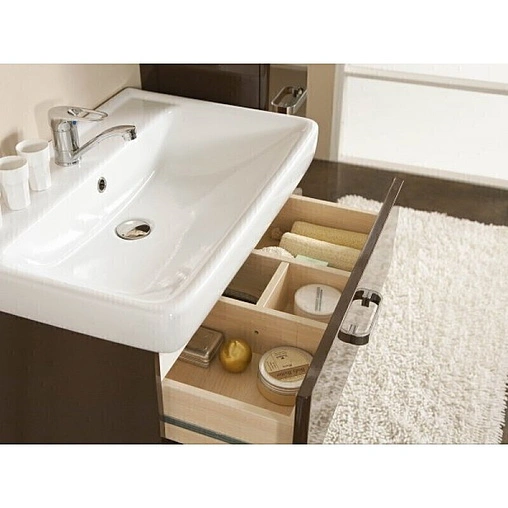 Тумба под умывальник подвесная Aquaton Америна 80 чёрный 1A137701AM950